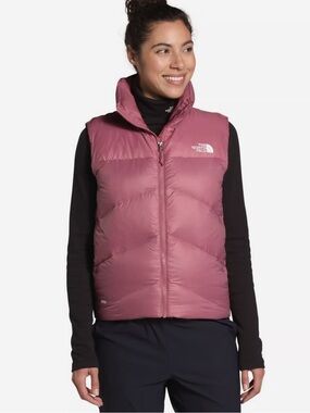 The North Face Women's palomar 500 fill Pink Down Vest medium *logo*